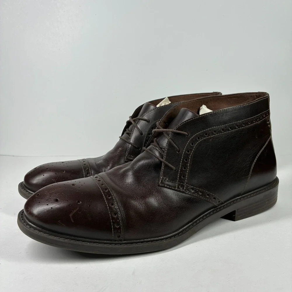 Dunham Gavin Men's 15D Chocolate Brown Leather Chukka Comfort Boots DAW02CBR-88